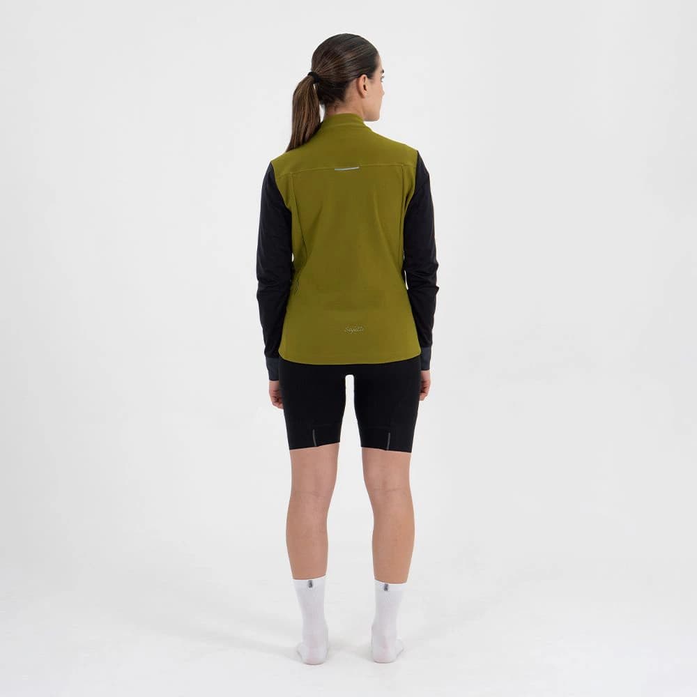 CHAQUETA CICLISMO THERMALTECH OLIVE UNISEX - imagen 2