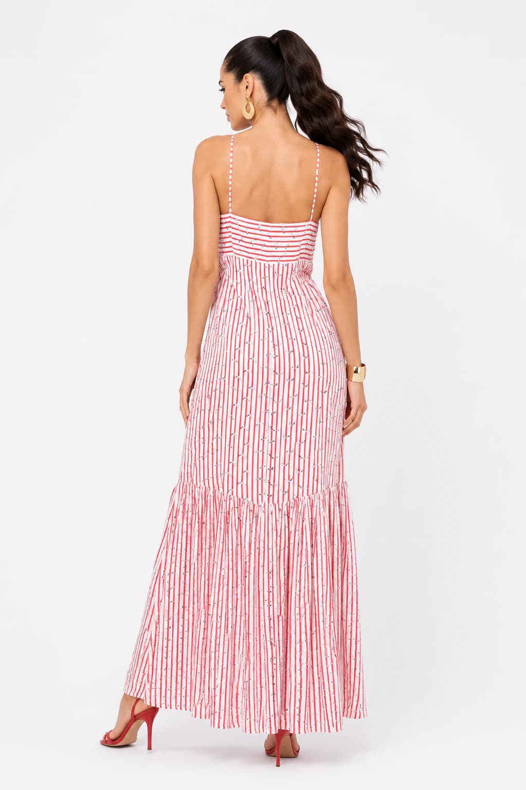 Vestido Melania Rayas Rojas - imagen 2