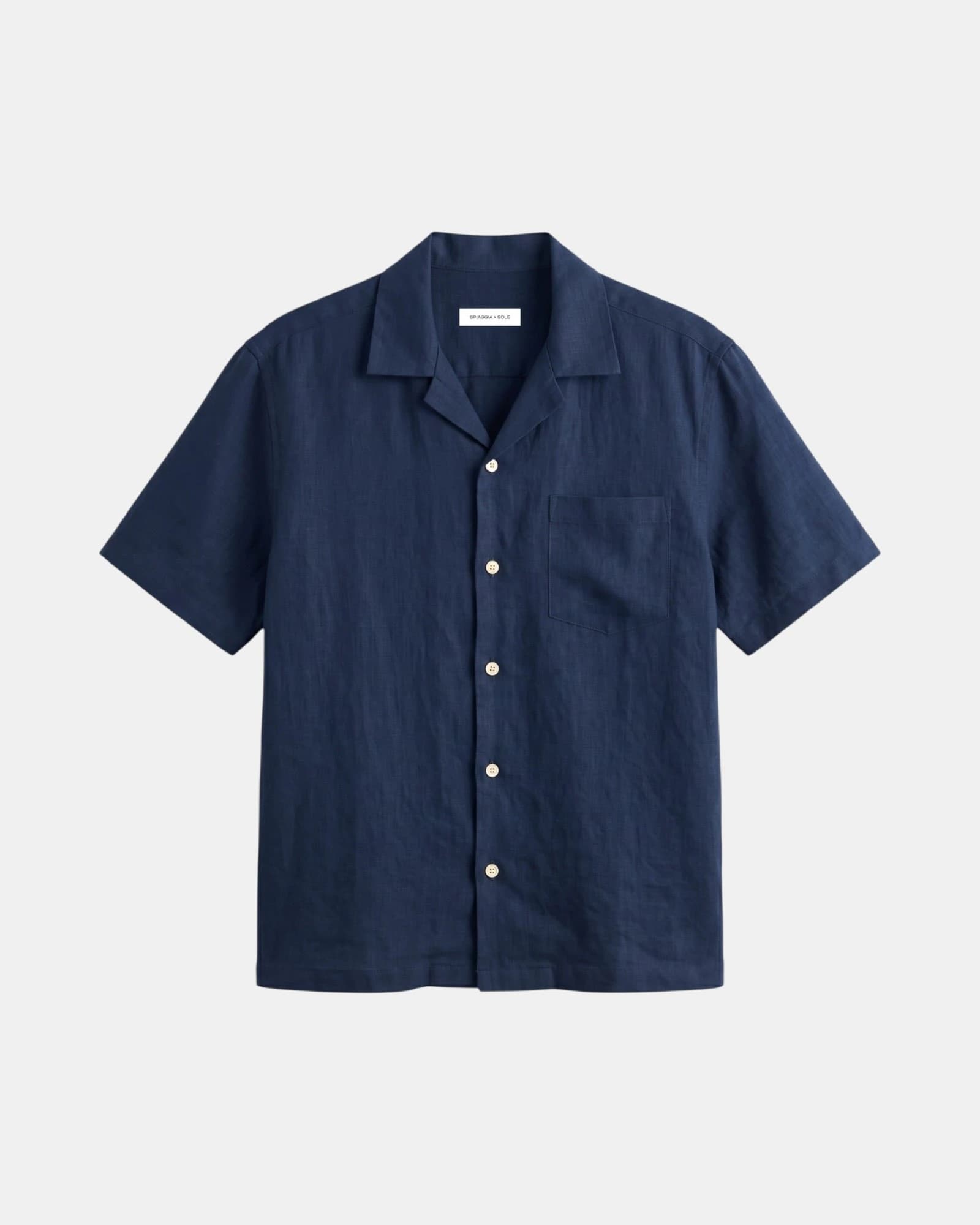 Portofino Navy Linen  - Camisa