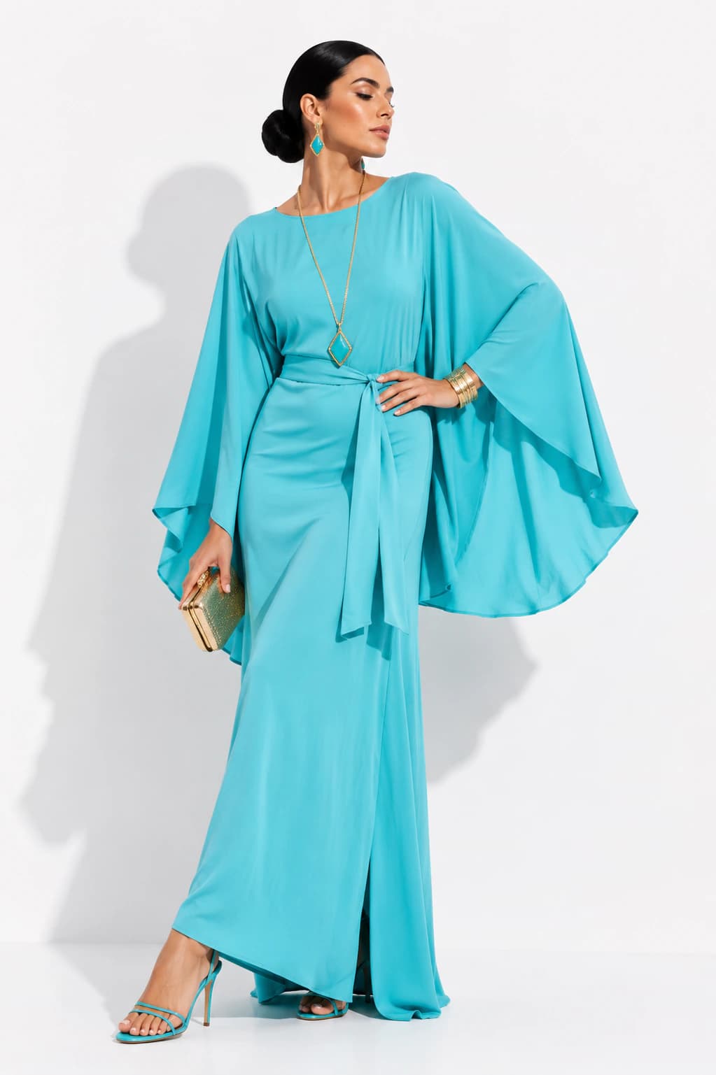 Vestido Damara Turquesa - imagen 3
