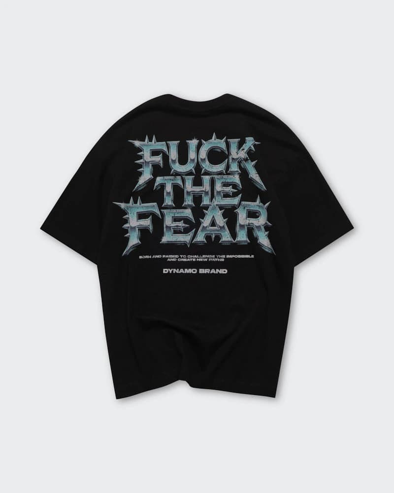 Camiseta Negra Oversize Fearless - imagen 5