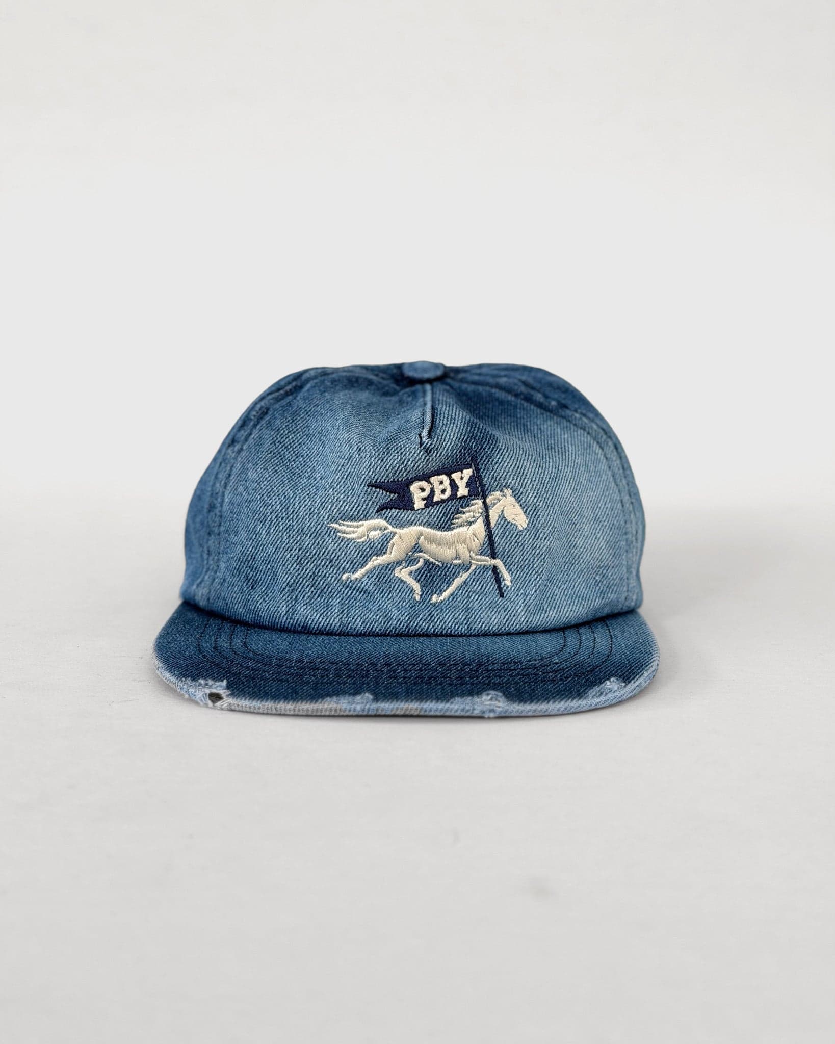 GORRA DENIM CABALLO AZUL
