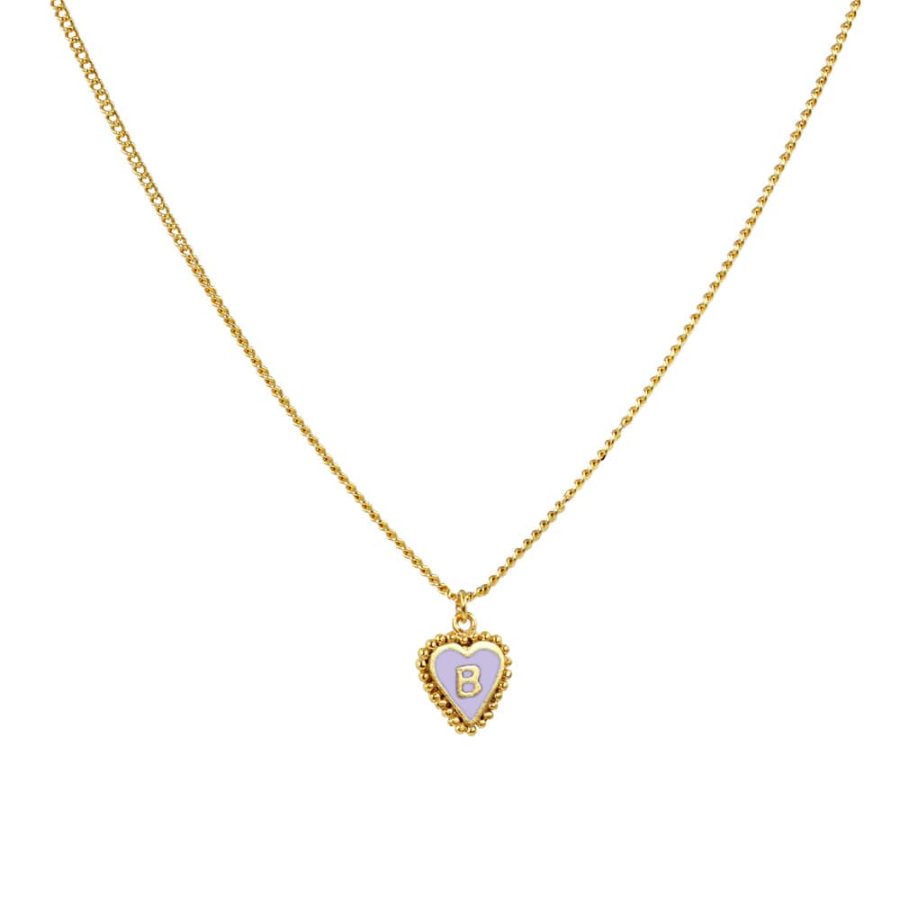 Cadena 1 Letra Heart Morado - imagen 3