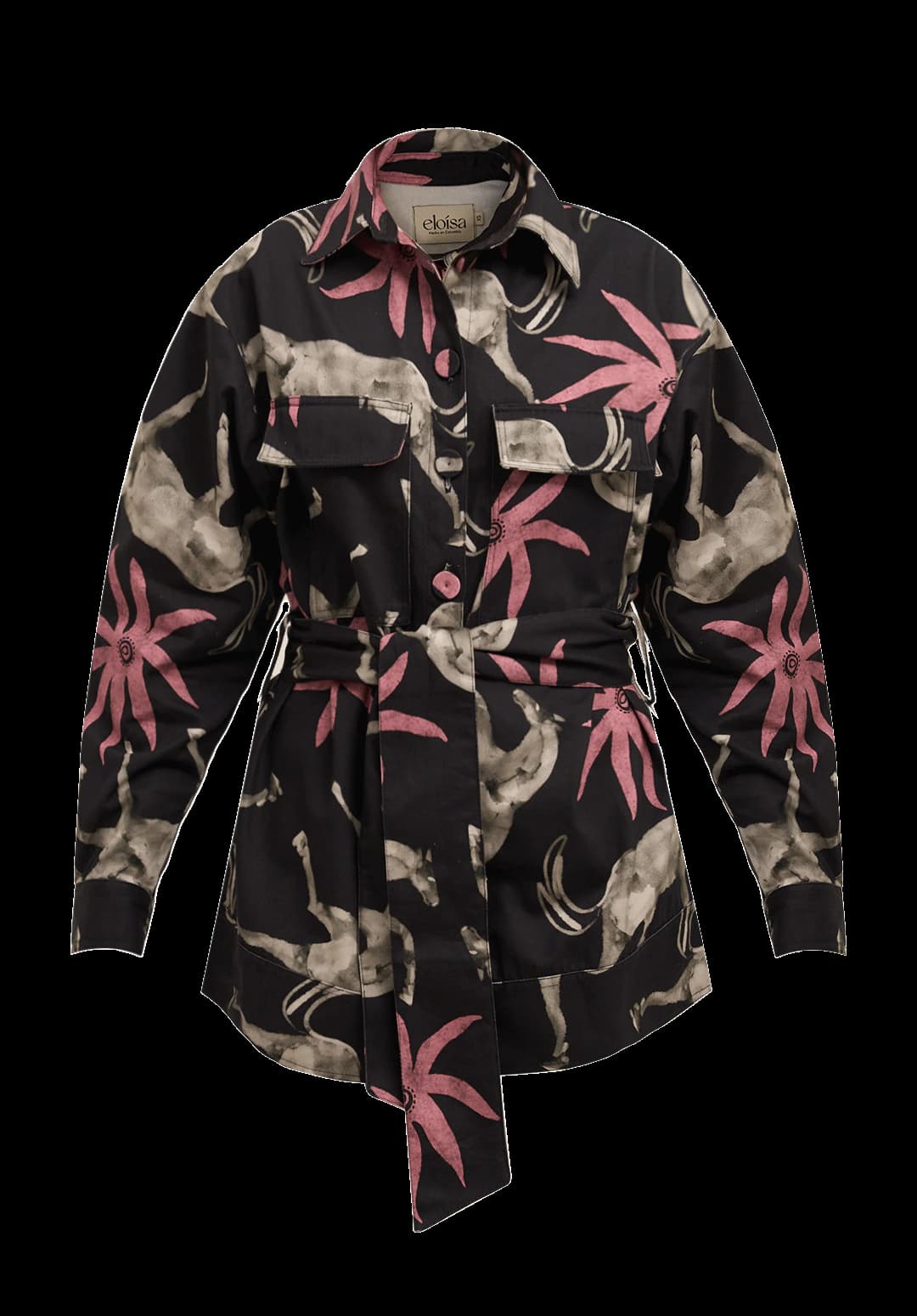 Chaqueta Estela Negro Rosa - imagen 2