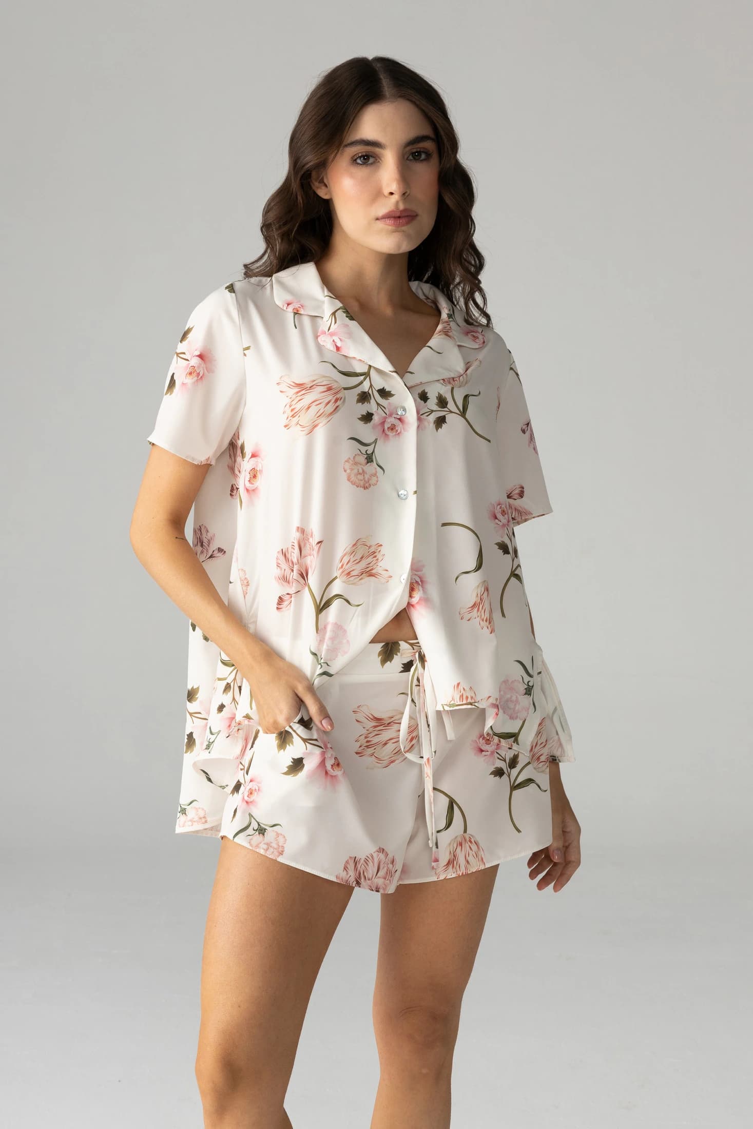 PIJAMA SHORT ELLIPSE CEREZOS ESTAMPADO - imagen 1