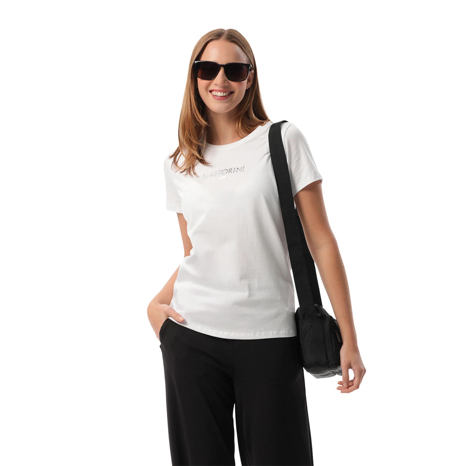 Camiseta Estampada para Mujer Prime Manga Corta Blanca