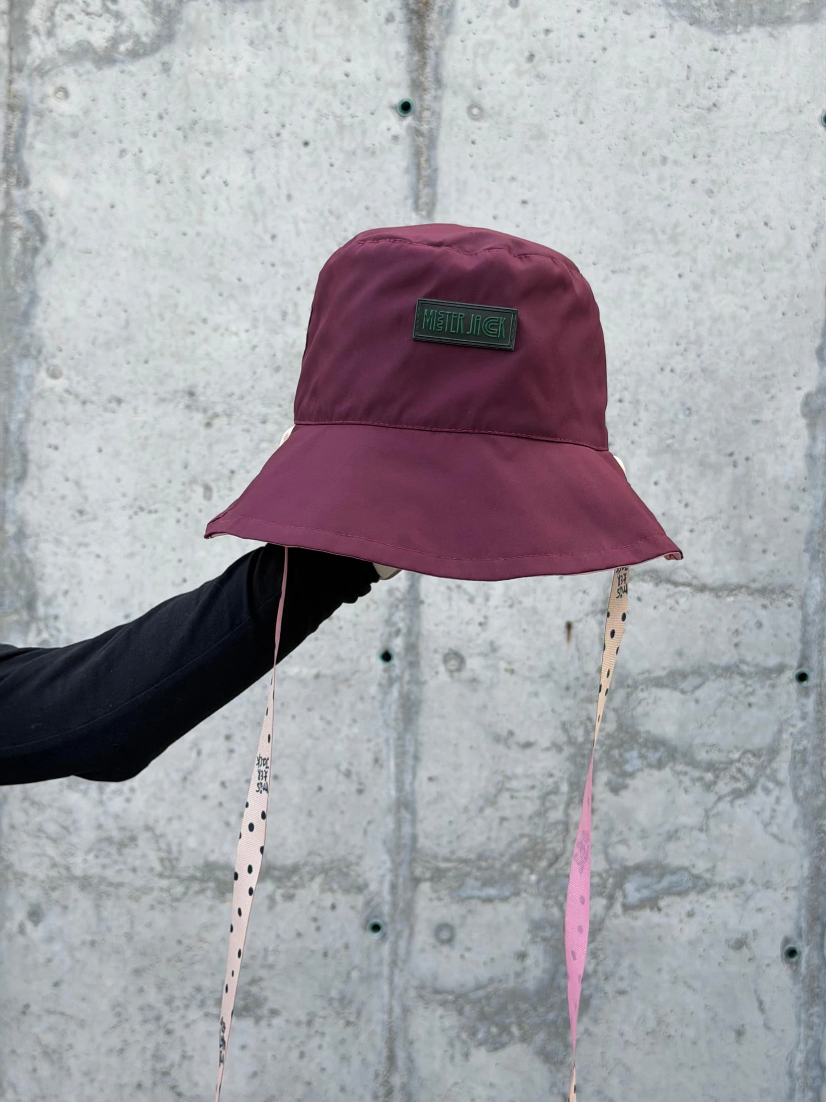 Bucket Hat Doble Faz Vinotinto Rosa - imagen 6