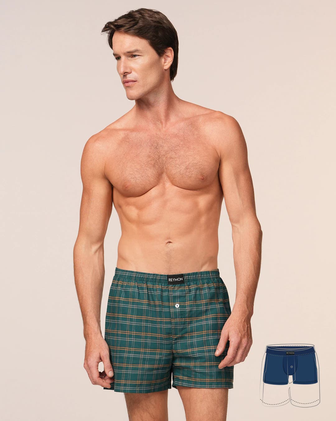Boxer suelto con boxer interno en poliester Ref. 3052 - imagen 12