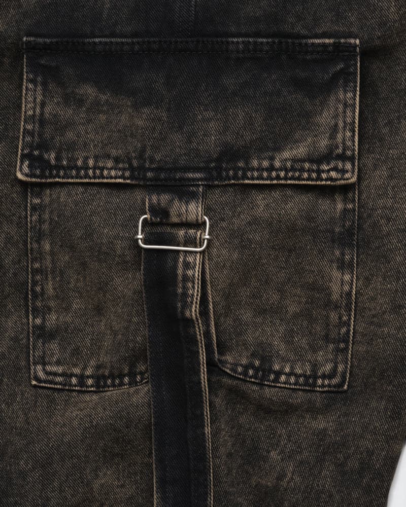 Jeans Baggy Cargo Acid Wash - imagen 7