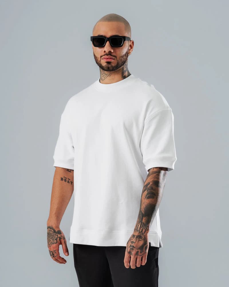 Duo Pack Camisetas Oversize Básicas Neutro Essential - 300g - imagen 4