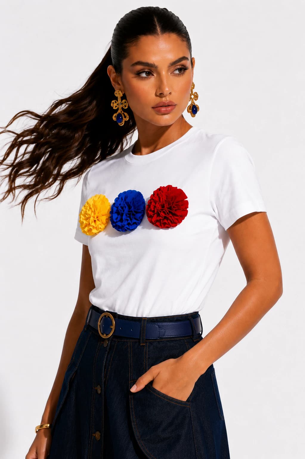 Camiseta Colombia blanca - imagen 2