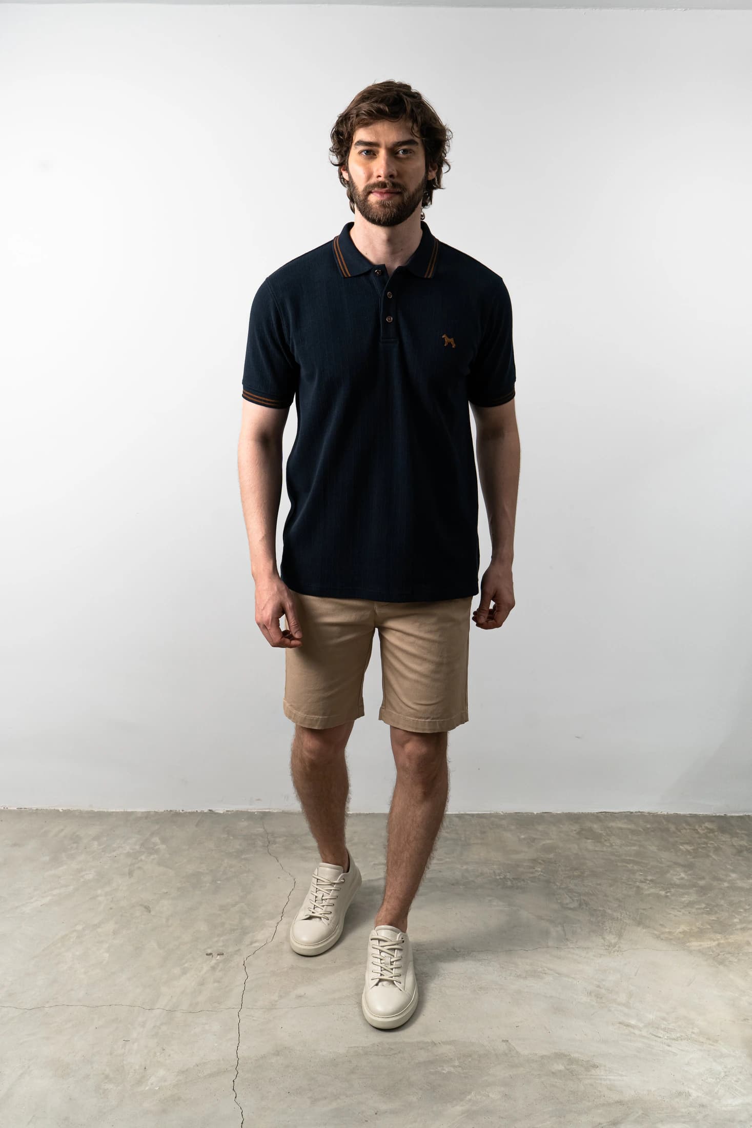 Polo Fashion Navy - Tejido