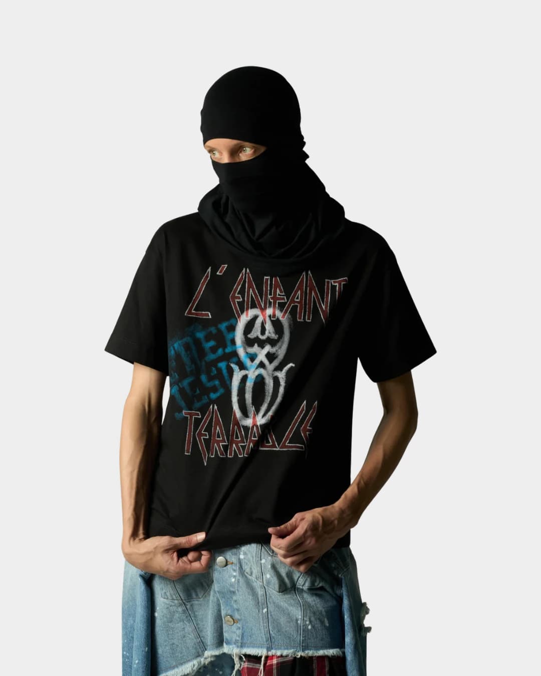 L'ENFANT MONOGRAM BLACK T-SHIRT - imagen 3
