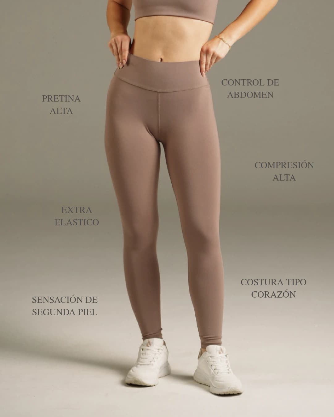 High Waist leggings Sens Cocoa Glow - imagen 2