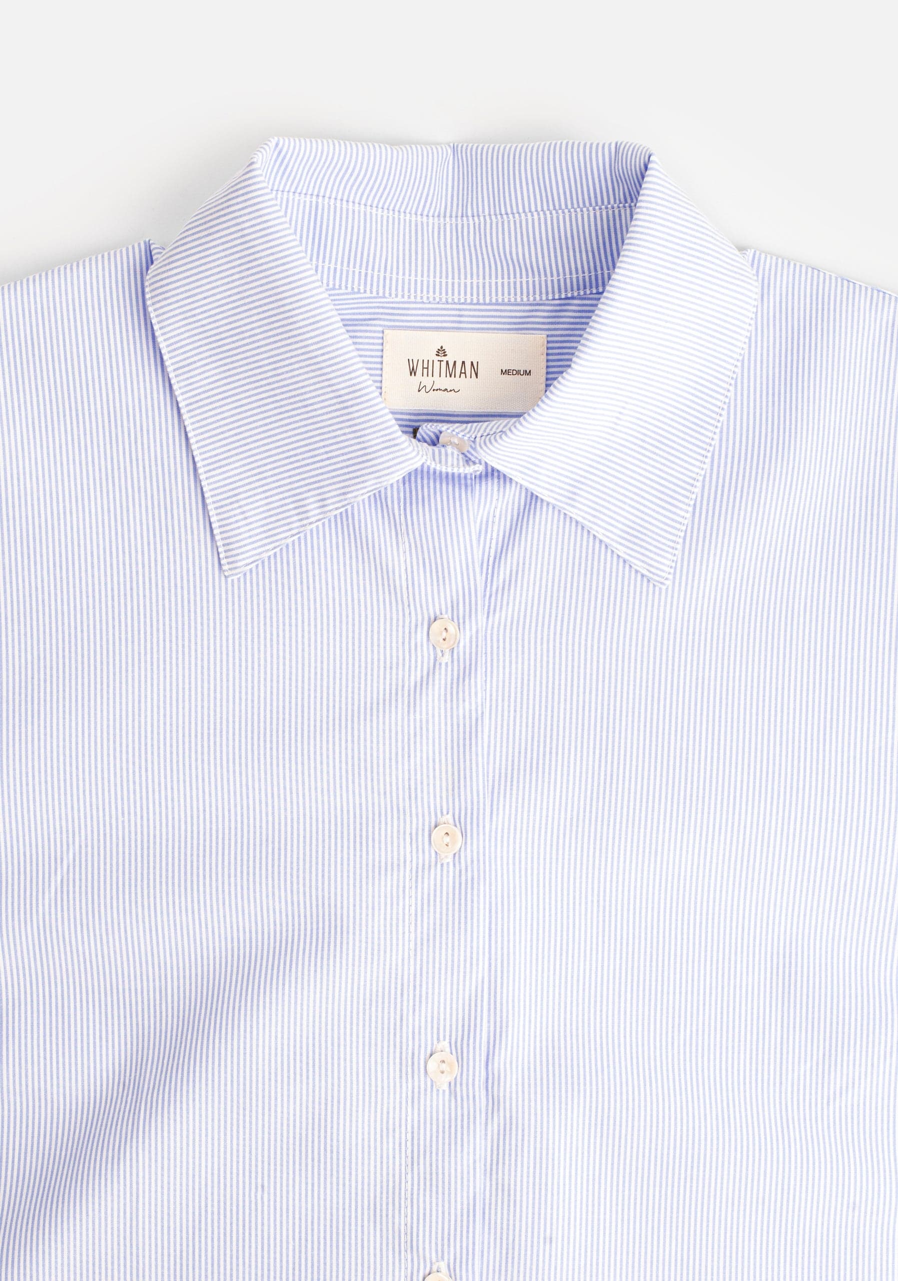 Camisa M Isabella Rayas Azul Claro - imagen 3