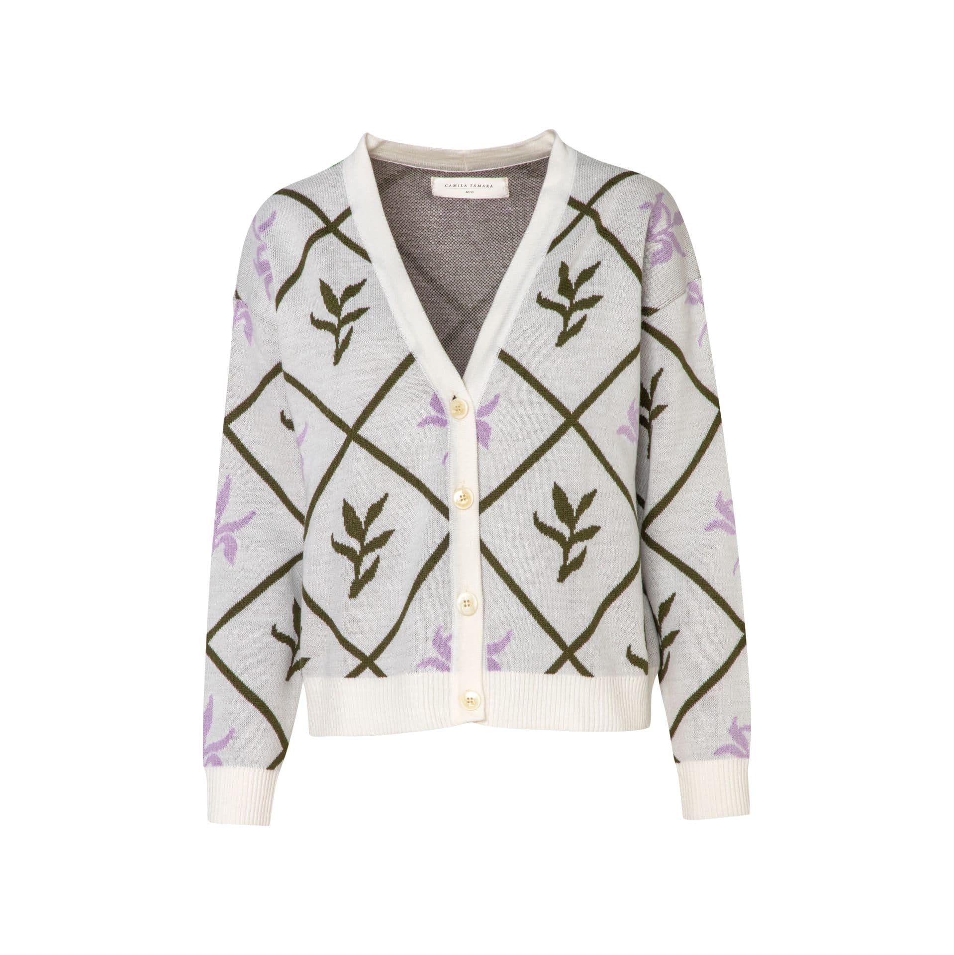 Matilde Cardigan – Rombos – Marfil