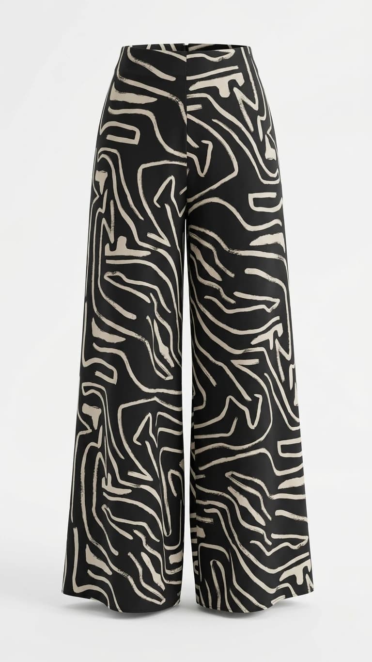 PARADIGMA PANTS PRINT BLACK