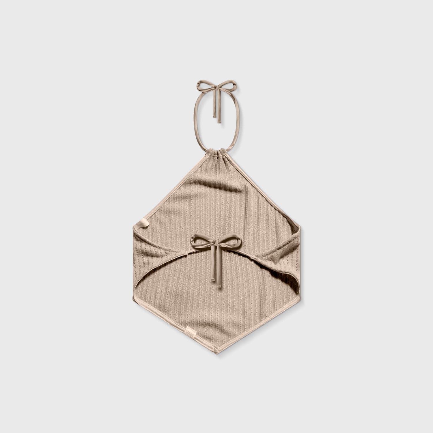 Textured Halter Top - Camel - imagen 3