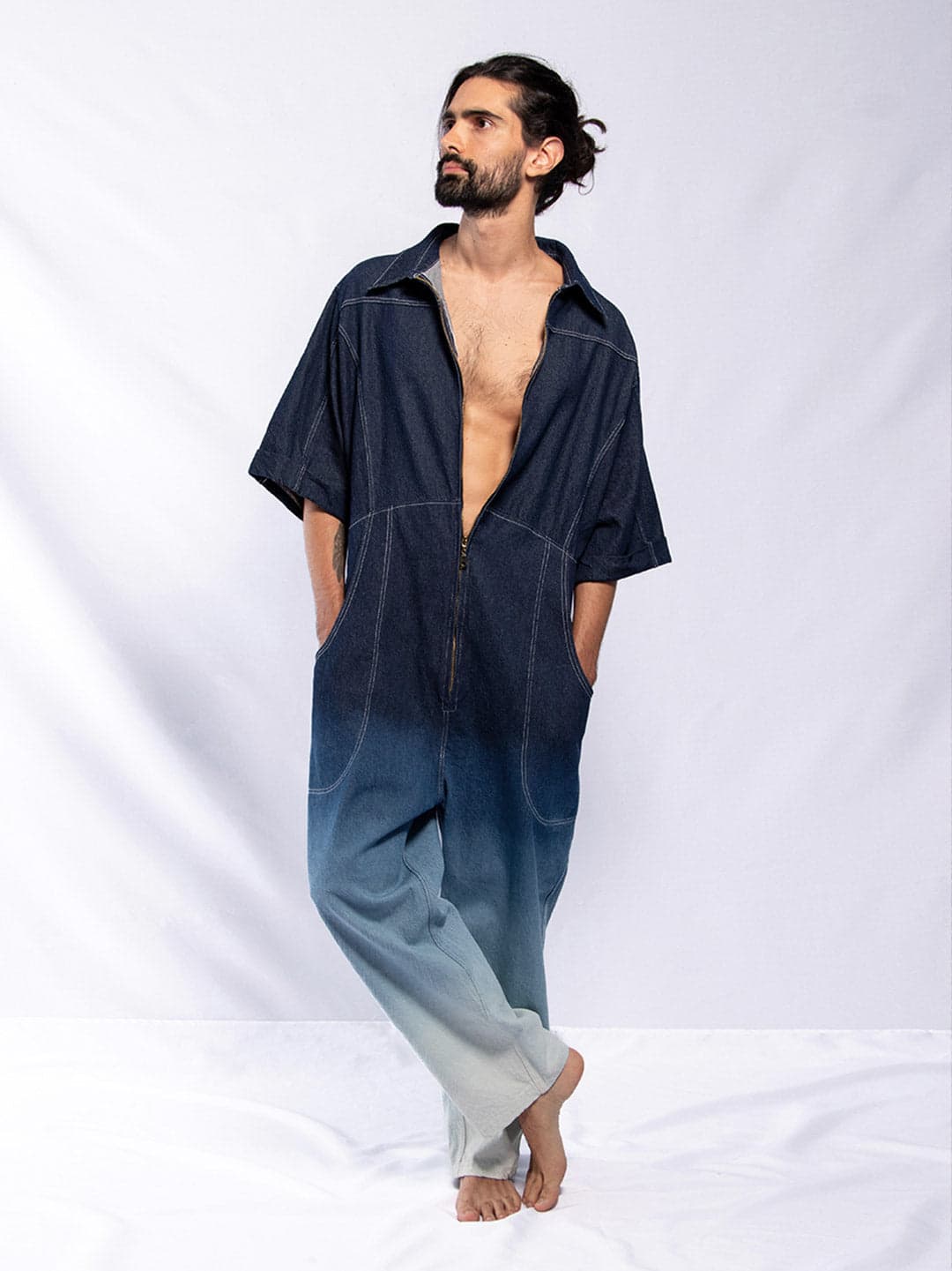 Enterizo en Denim Lavado - imagen 2