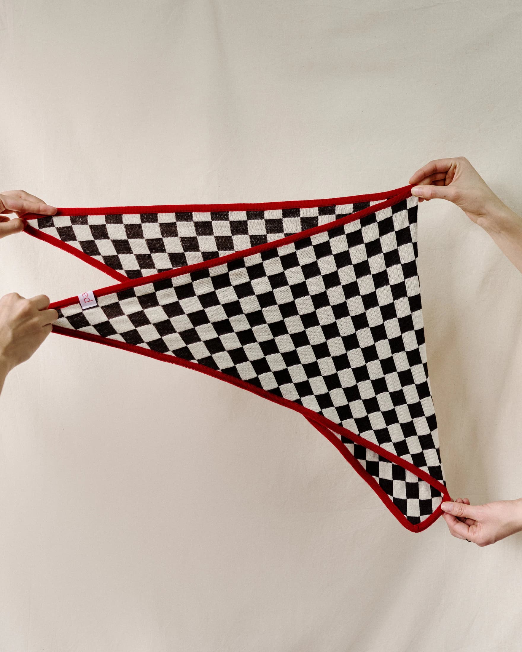 Bandana Tejida Cuadros - imagen 2