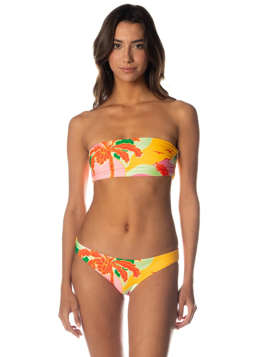 Maaji Tropical Breeze Tiffany Strapless Bandeau Bikini Top - imagen 1