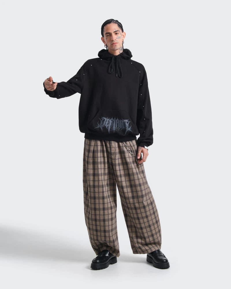 Hoodie Negro Oversize Obsidian - imagen 7