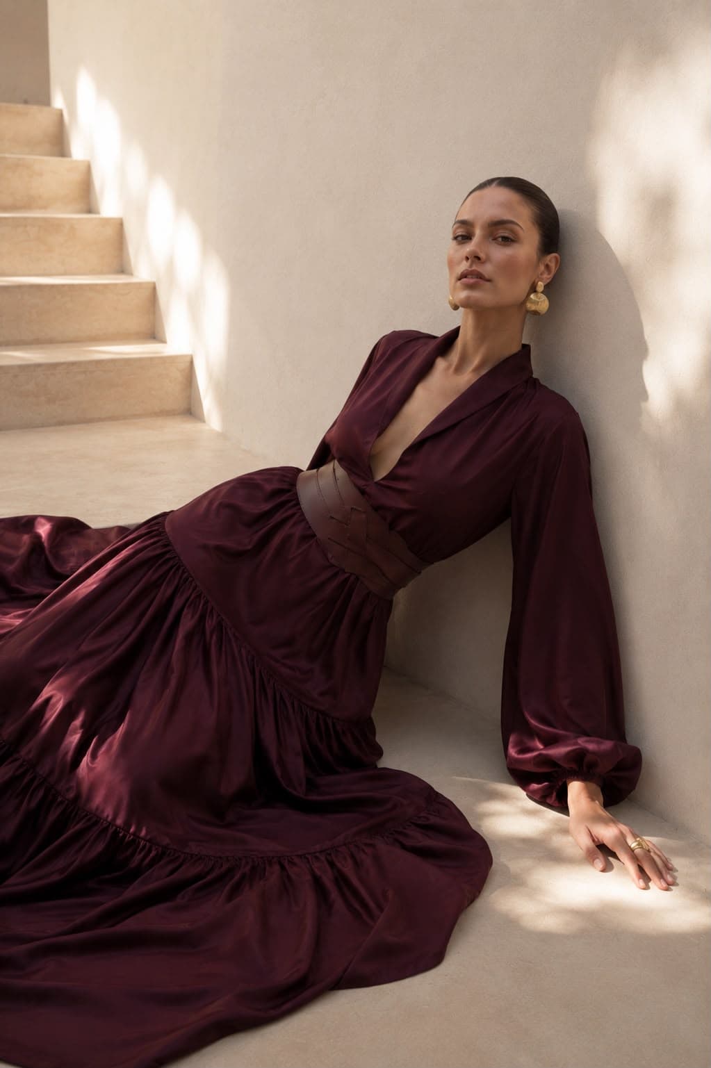 Vestido Granada vinotinto - imagen 5