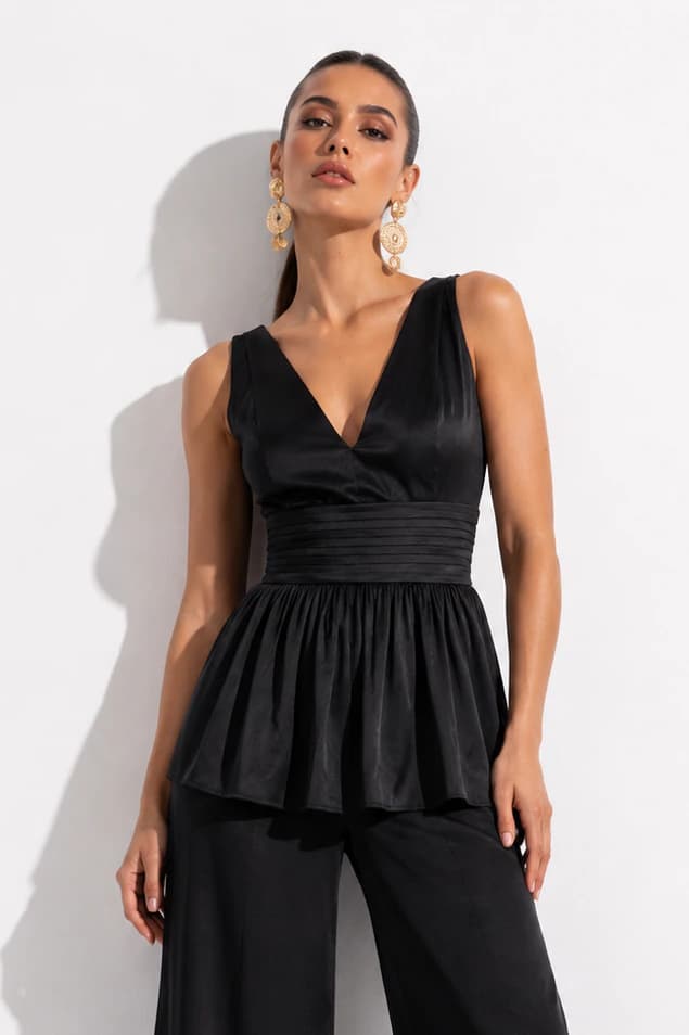 Blusa Romanza Negro - imagen 1