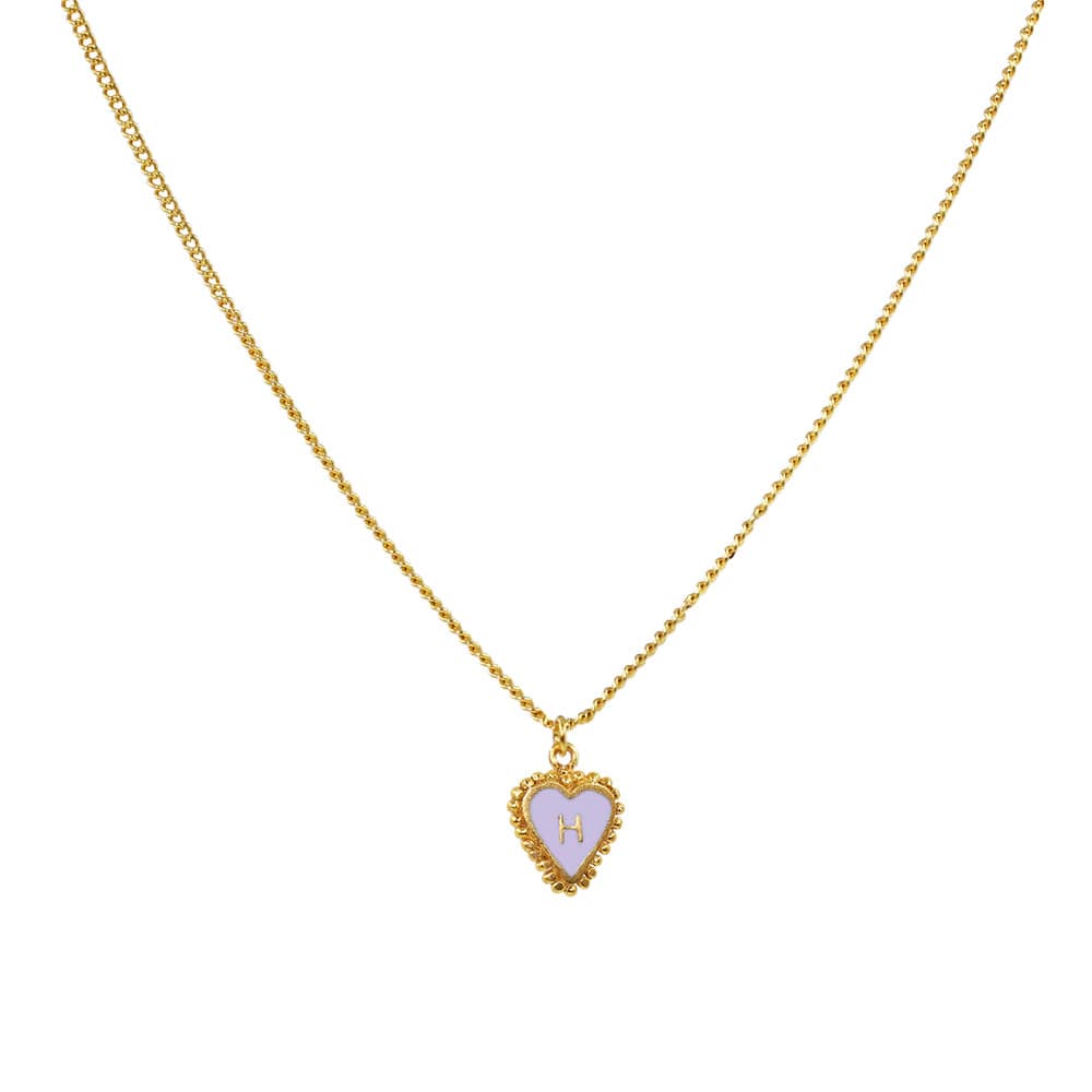 Cadena 1 Letra Heart Morado - imagen 9