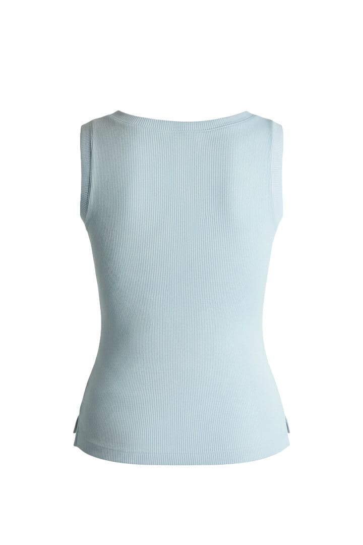 BLUSA DE CORTES EN RIB - imagen 5