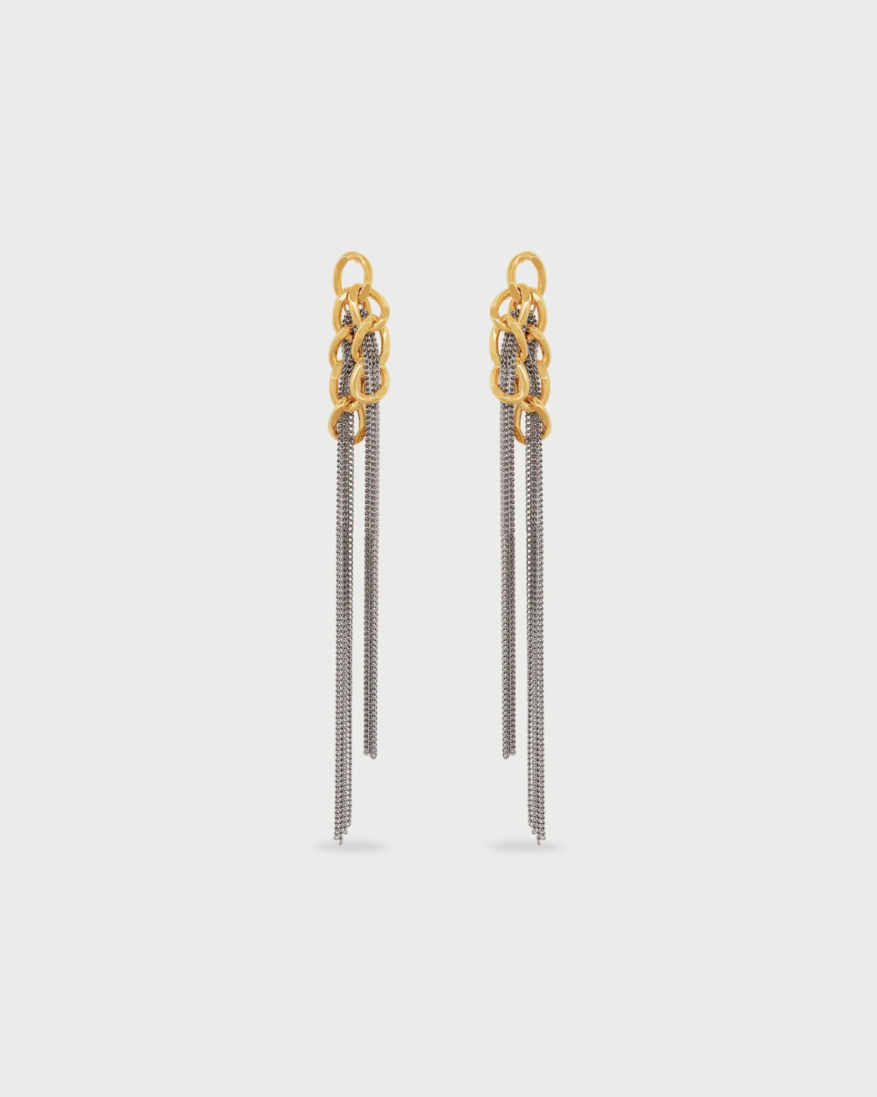 Aretes Largos Cadena - imagen 2