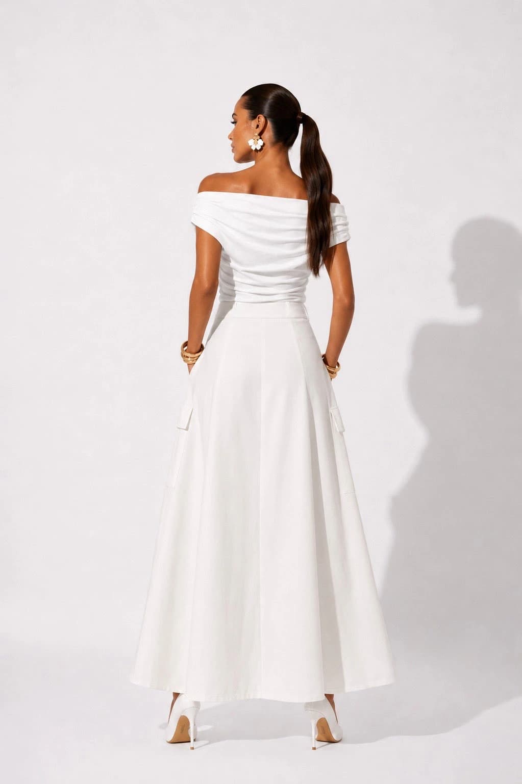 Falda Pétalos Blanco - imagen 3