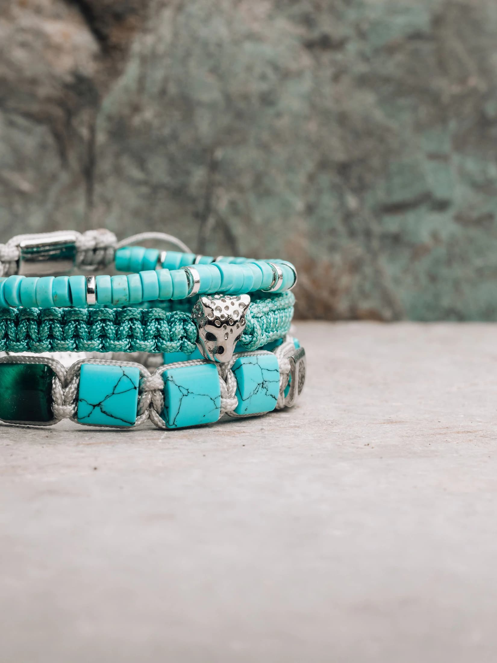 Brazalete Artesano Tigre Turquesa - imagen 4