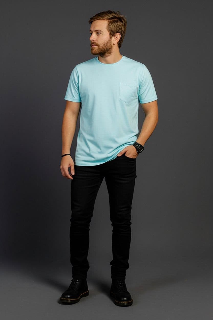 Camiseta Cuello Redondo con Bolsillo - imagen 4