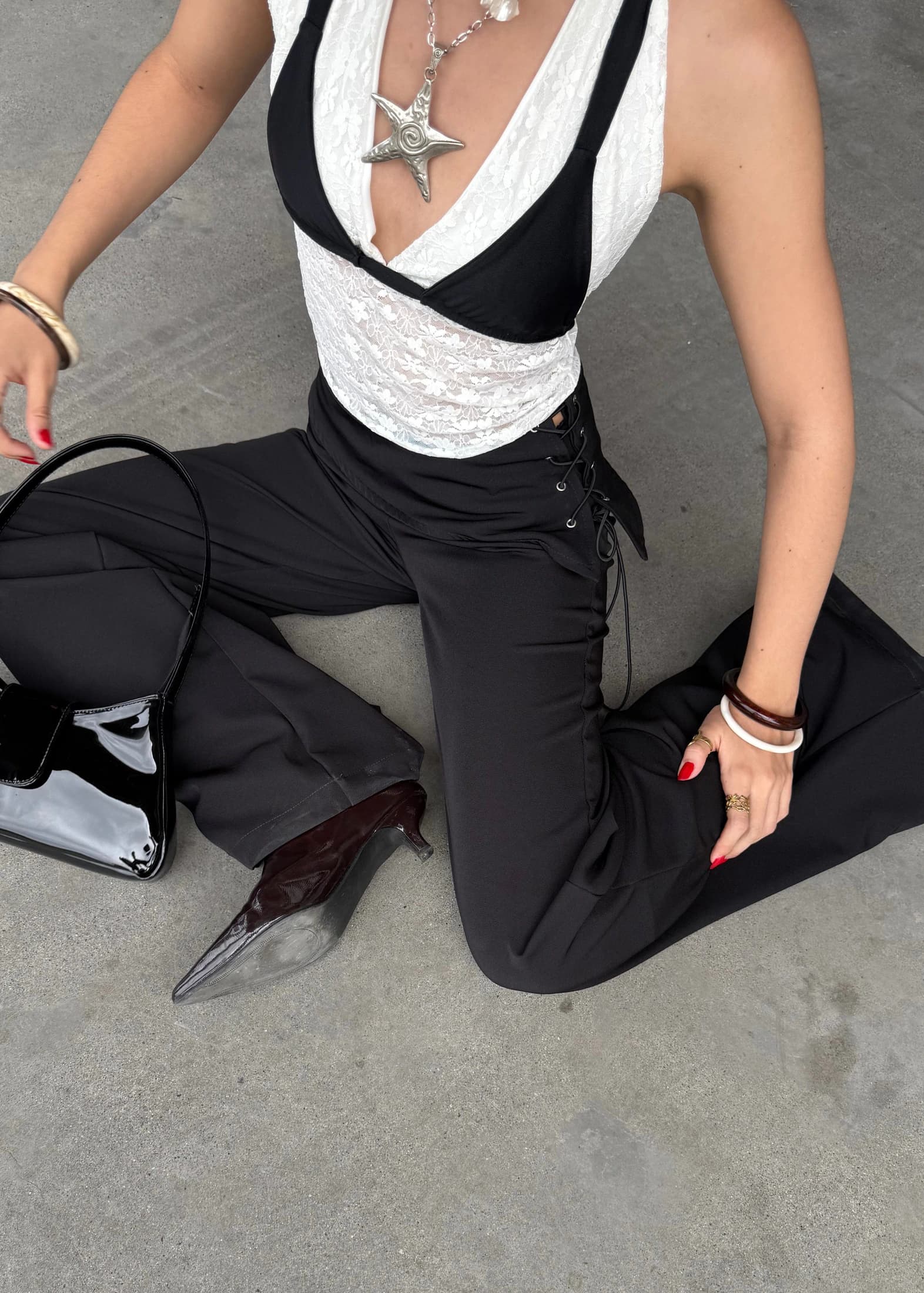 FLOSSIE PANTS NEGRO - imagen 2