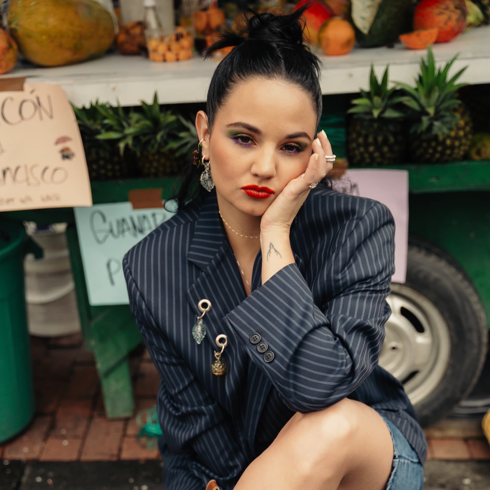 Upcycled Blazer (with fruity charms) - imagen 4