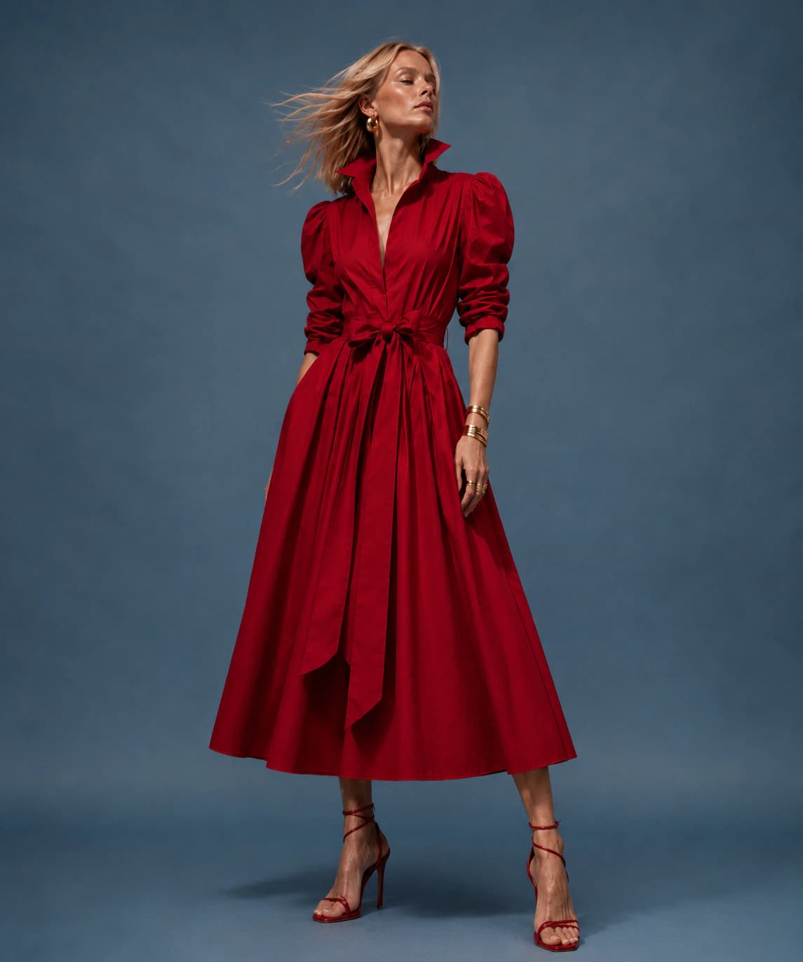Vestido Miranda rojo - imagen 3