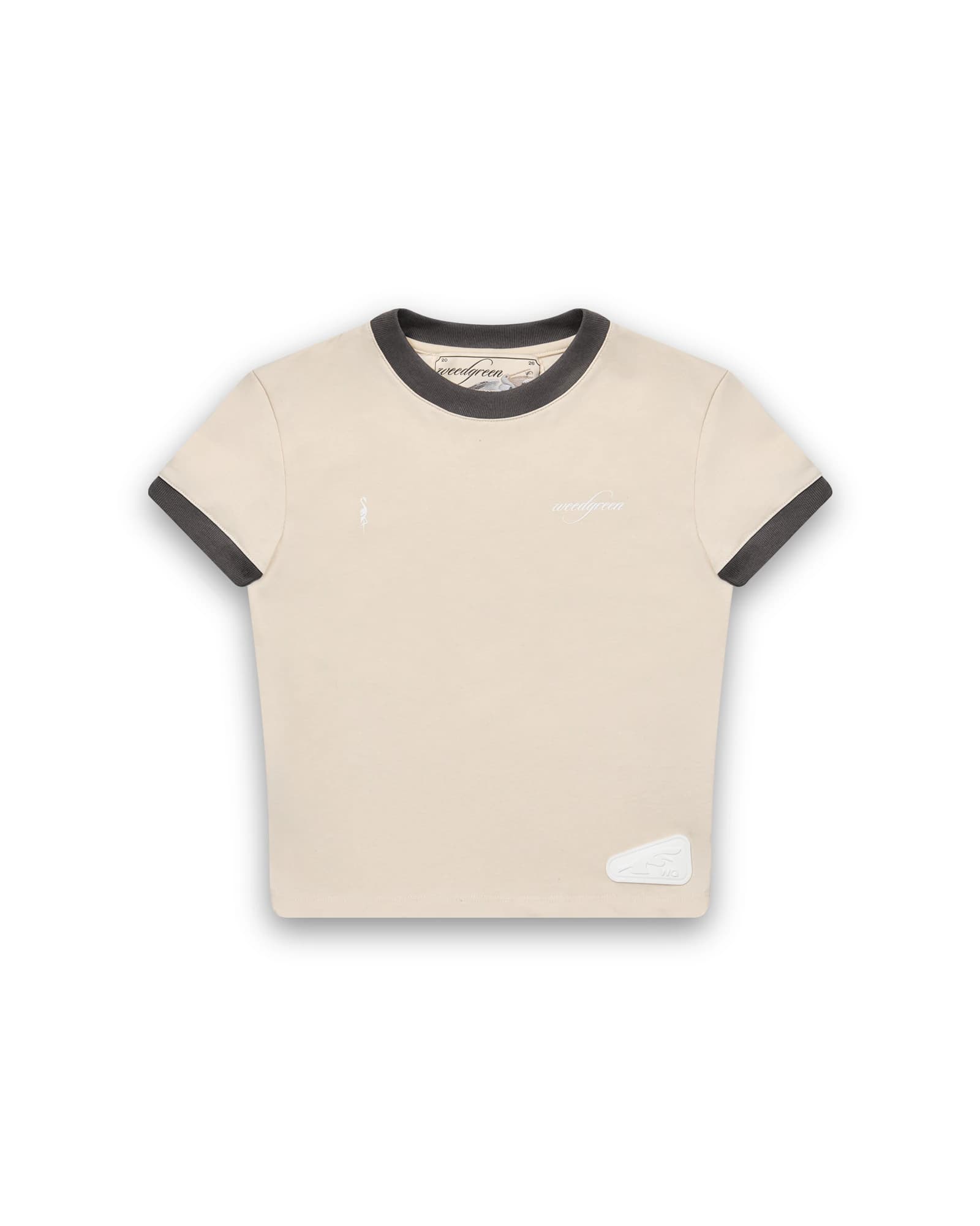 CAMISETA SLIM CON RIB MIGRACIONES NUDE - imagen 1