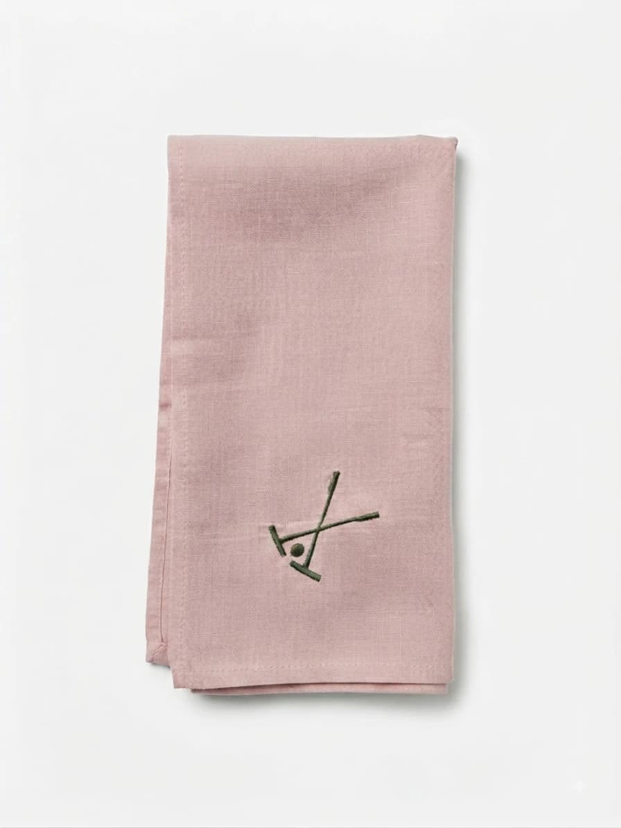 Napkins linen Polo set x 4