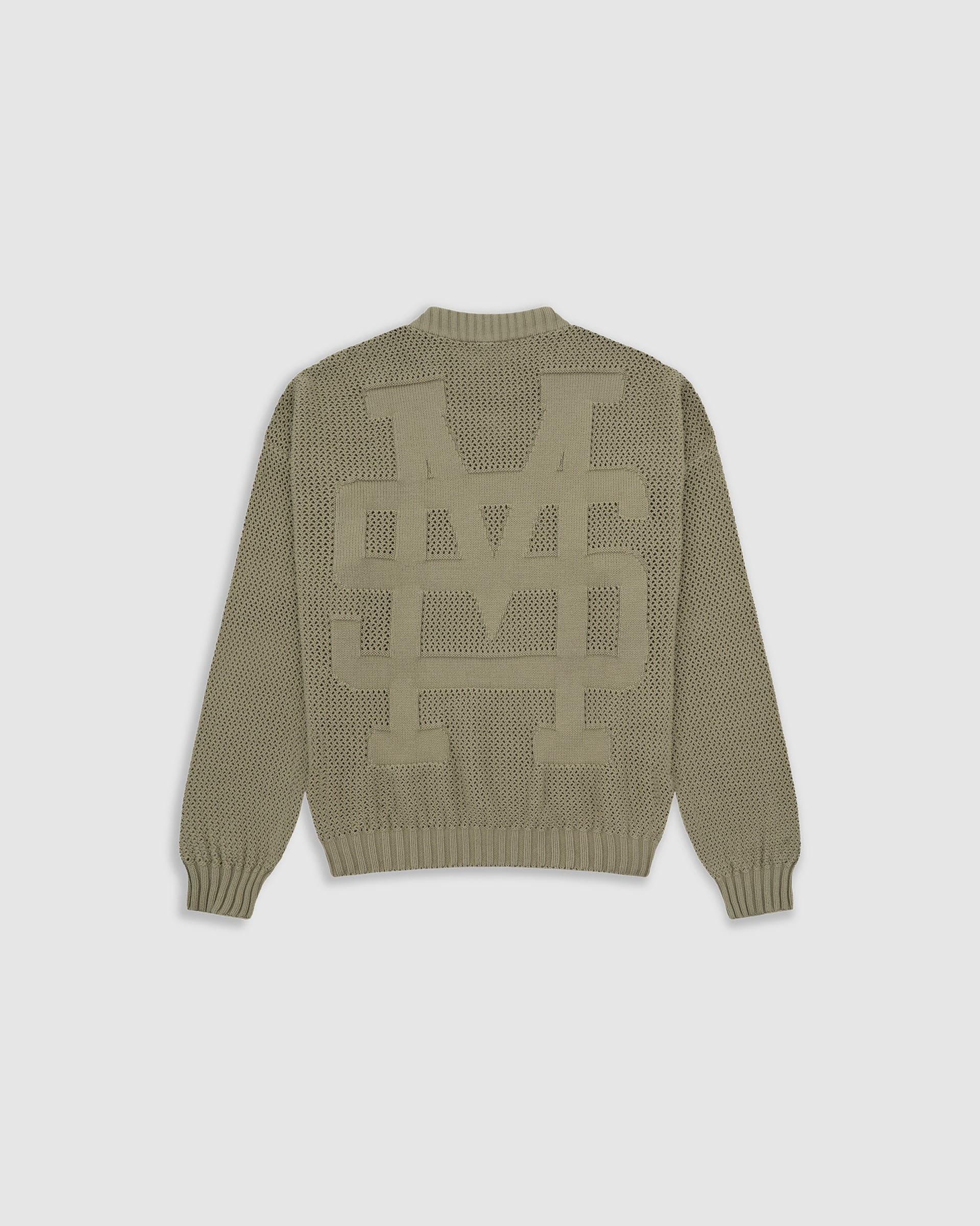 Knit Monogram Sweater - Verde Oliva - imagen 1