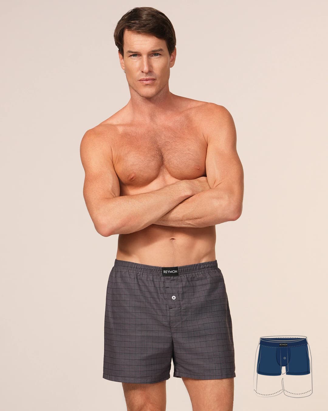 Boxer suelto con boxer interno en poliester Ref. 3052 - imagen 9