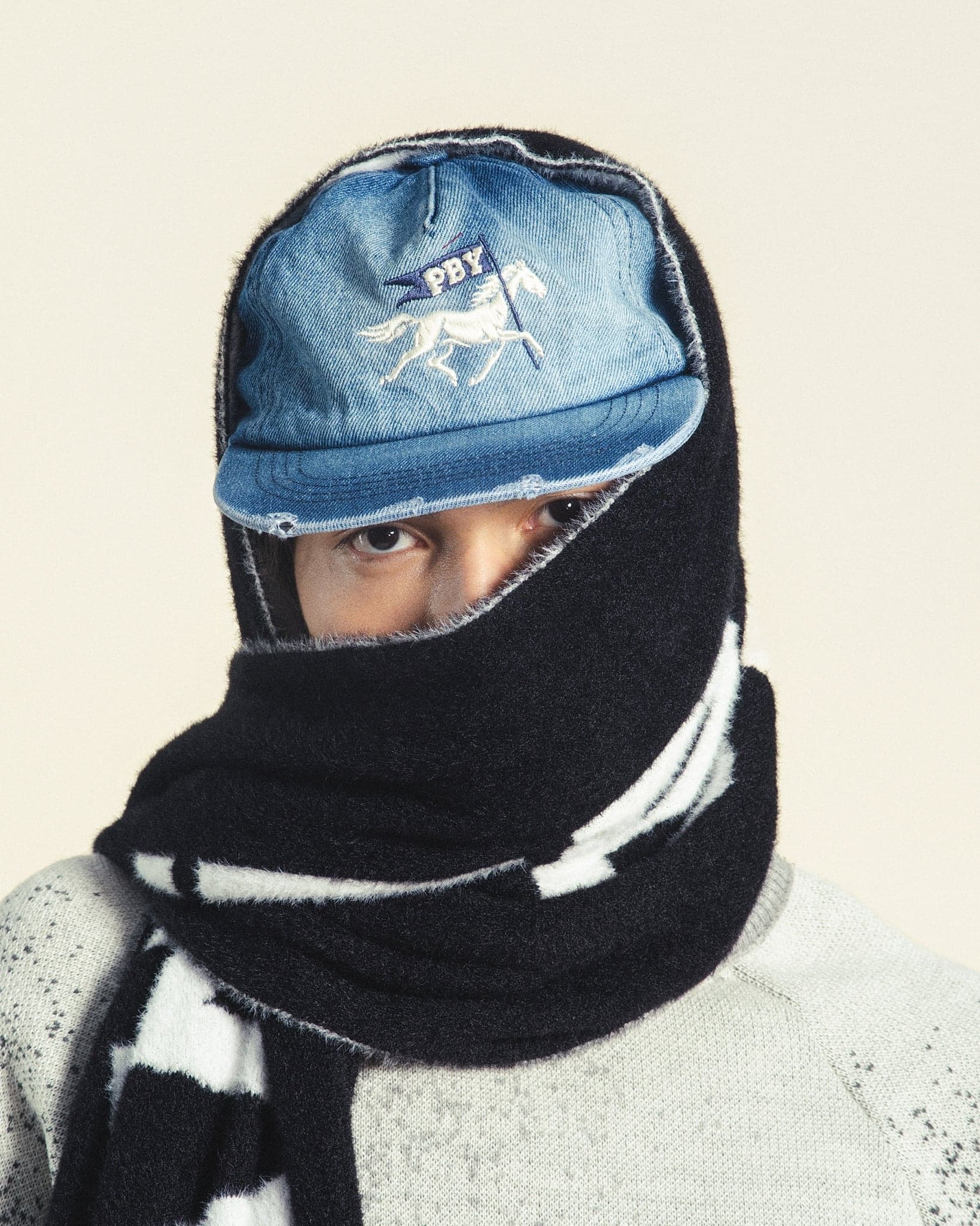 GORRA DENIM CABALLO AZUL - imagen 2