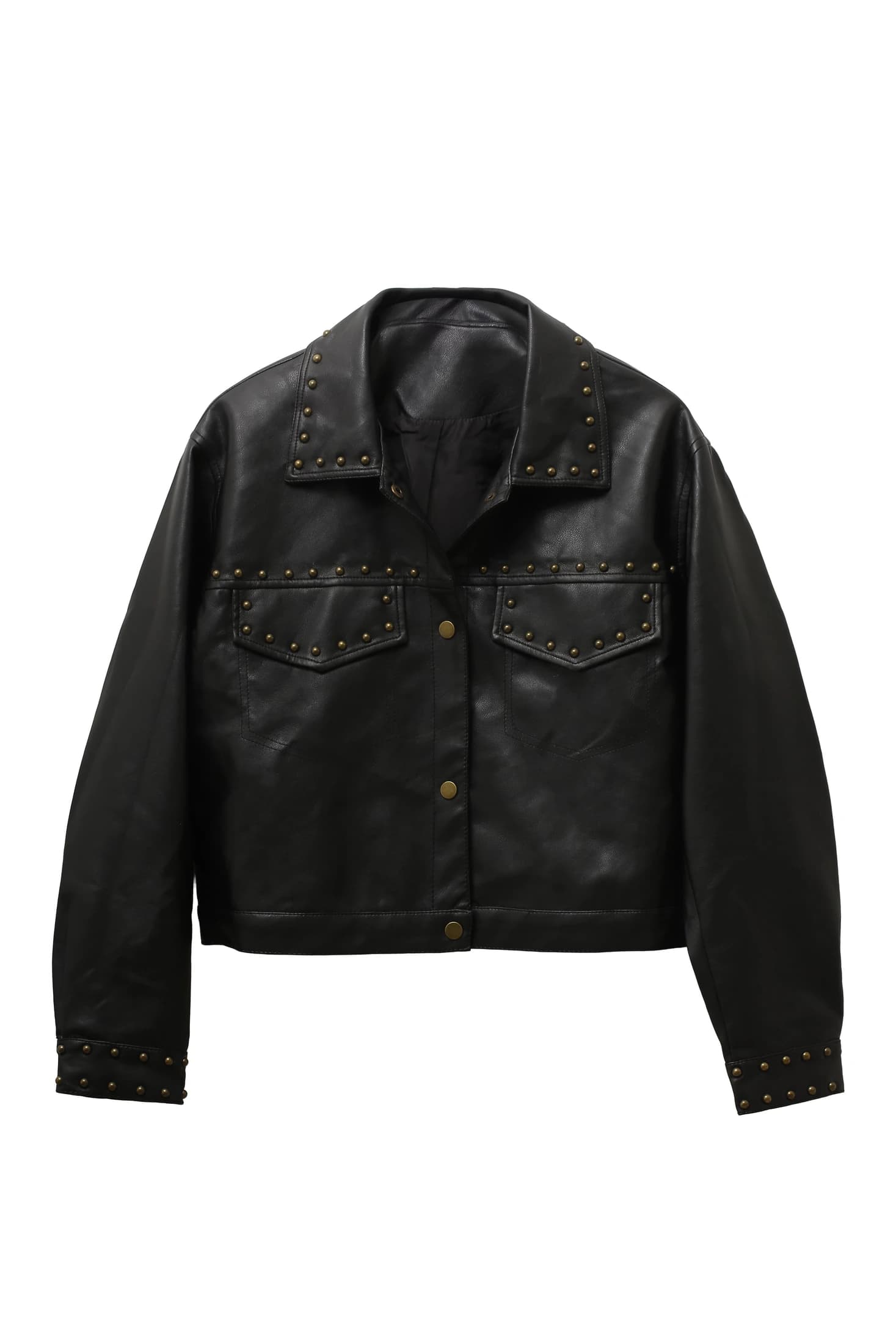 OCRE LEATHER JACKET - imagen 1