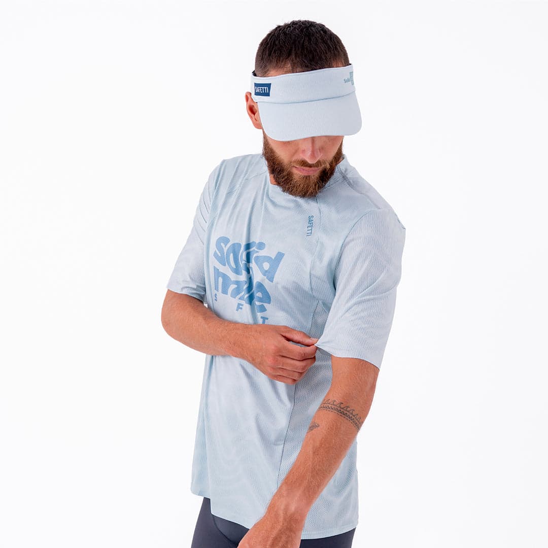 CAMISETA RUNNING MANGA CORTA PRO 405 AZUL CLARO PARA HOMBRE - imagen 3