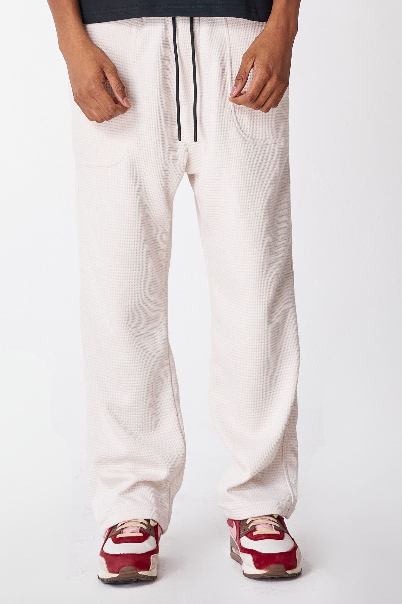 Sweet pant Marfil textura cuadros 14372