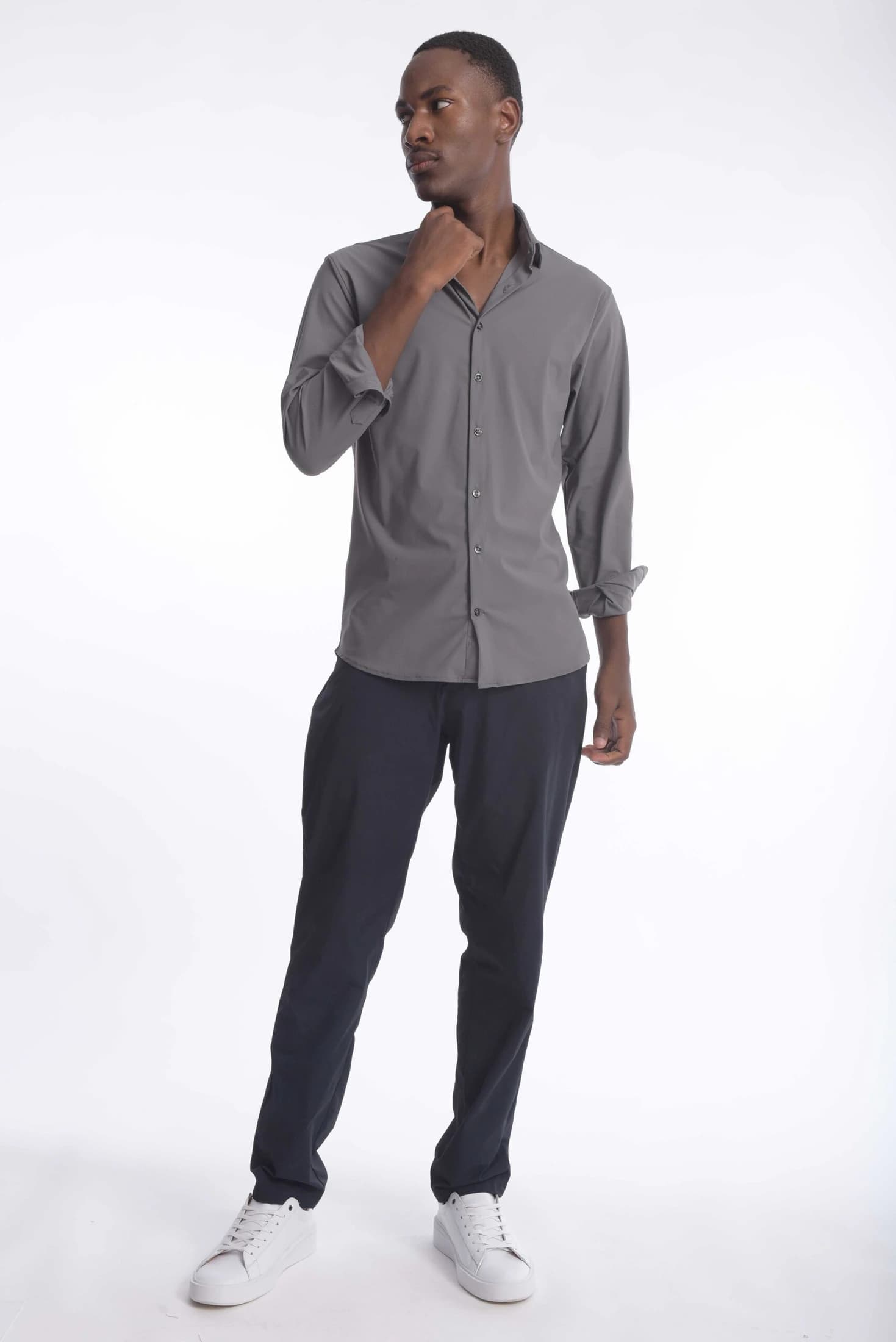 Camisa High Performance Gris - imagen 3