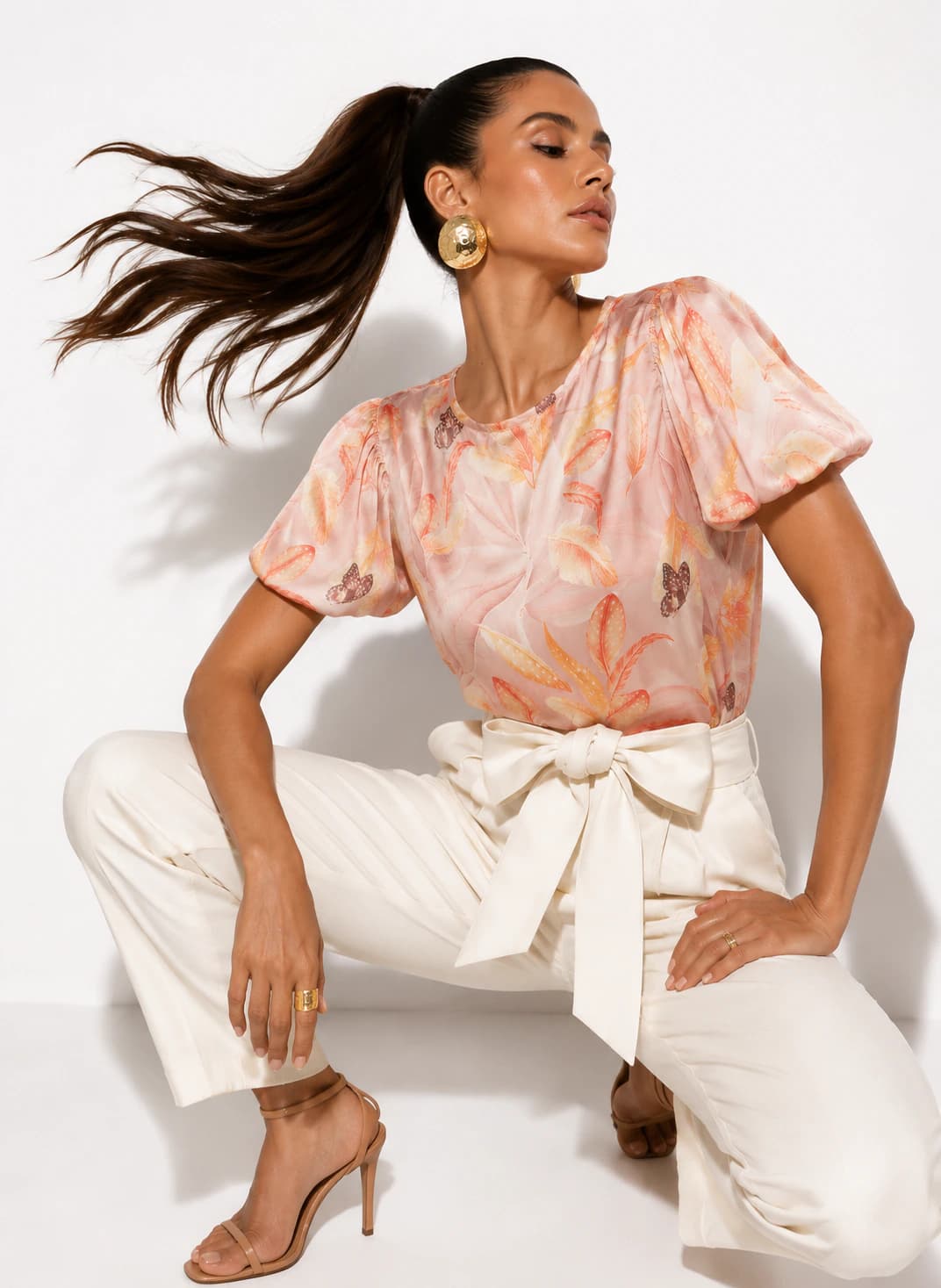 Blusa Nieves Multicamel - imagen 2