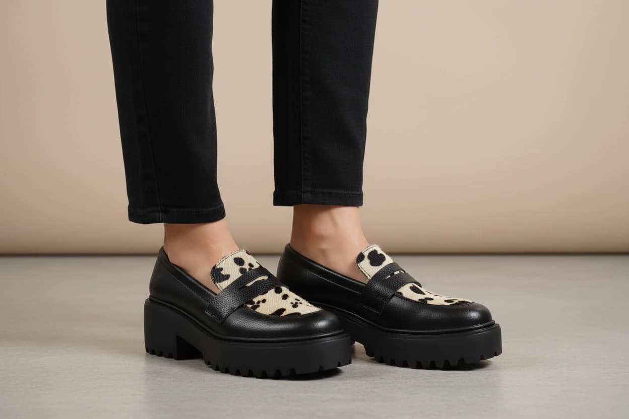 Mocasín Capri Vaquita * cuero Negro - imagen 2