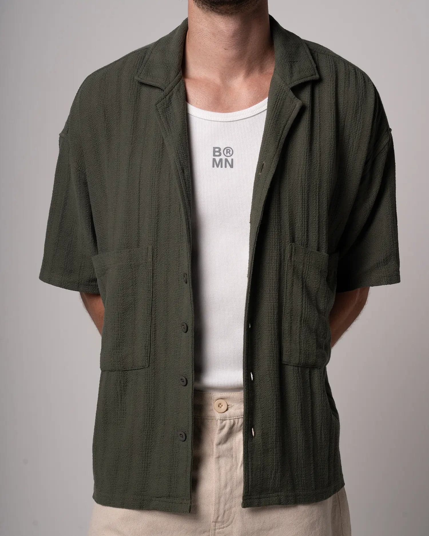 CAMISA OLIVE GREEN - imagen 1