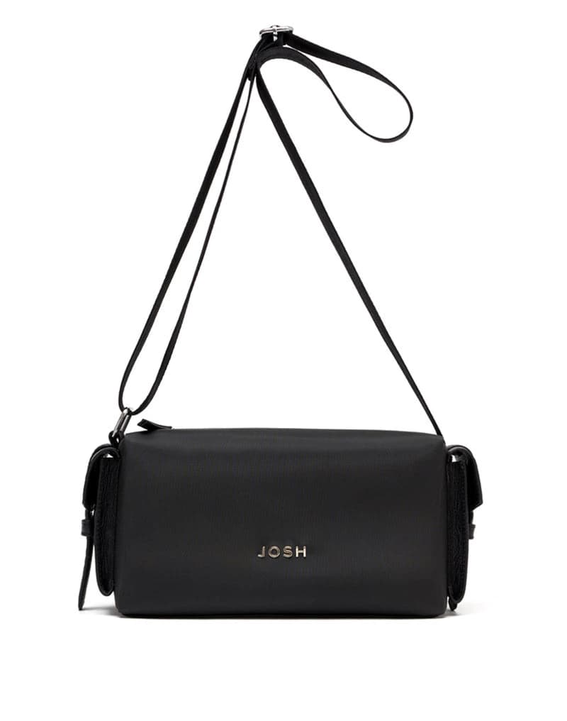 Bolso manos libres en cuero y lona para dama REF P2928